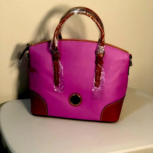 NWT Dooney and Bourke lilac/purple dome Satchel - Picture 5 of 6